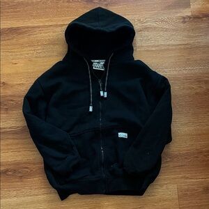 Black Zip-Up Hoodie